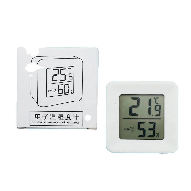 Mini-Type Electronic Digital Hygrometer & Precision Indoor Thermometer Plastic Home Use Material