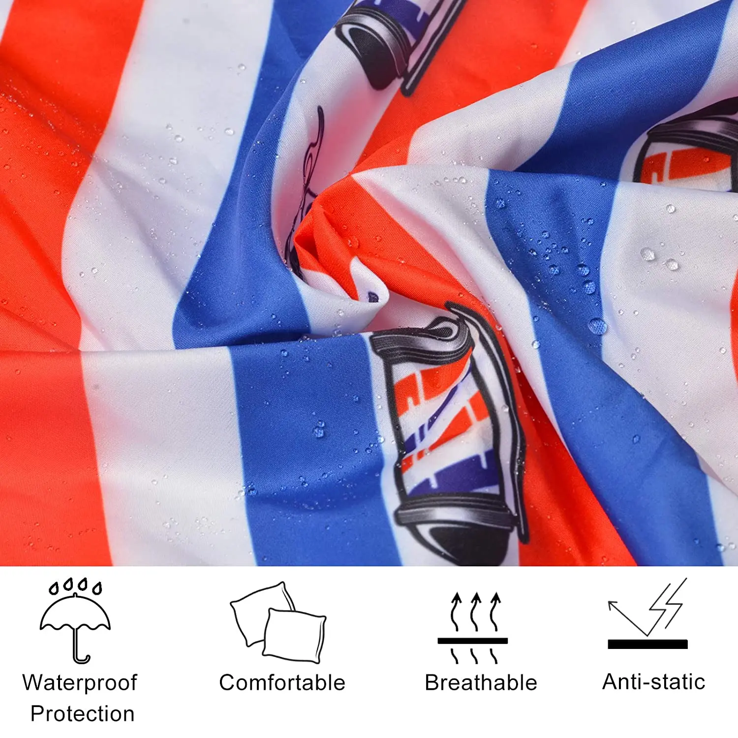 Barber capes satin fabric hair dressing cape for hair salon