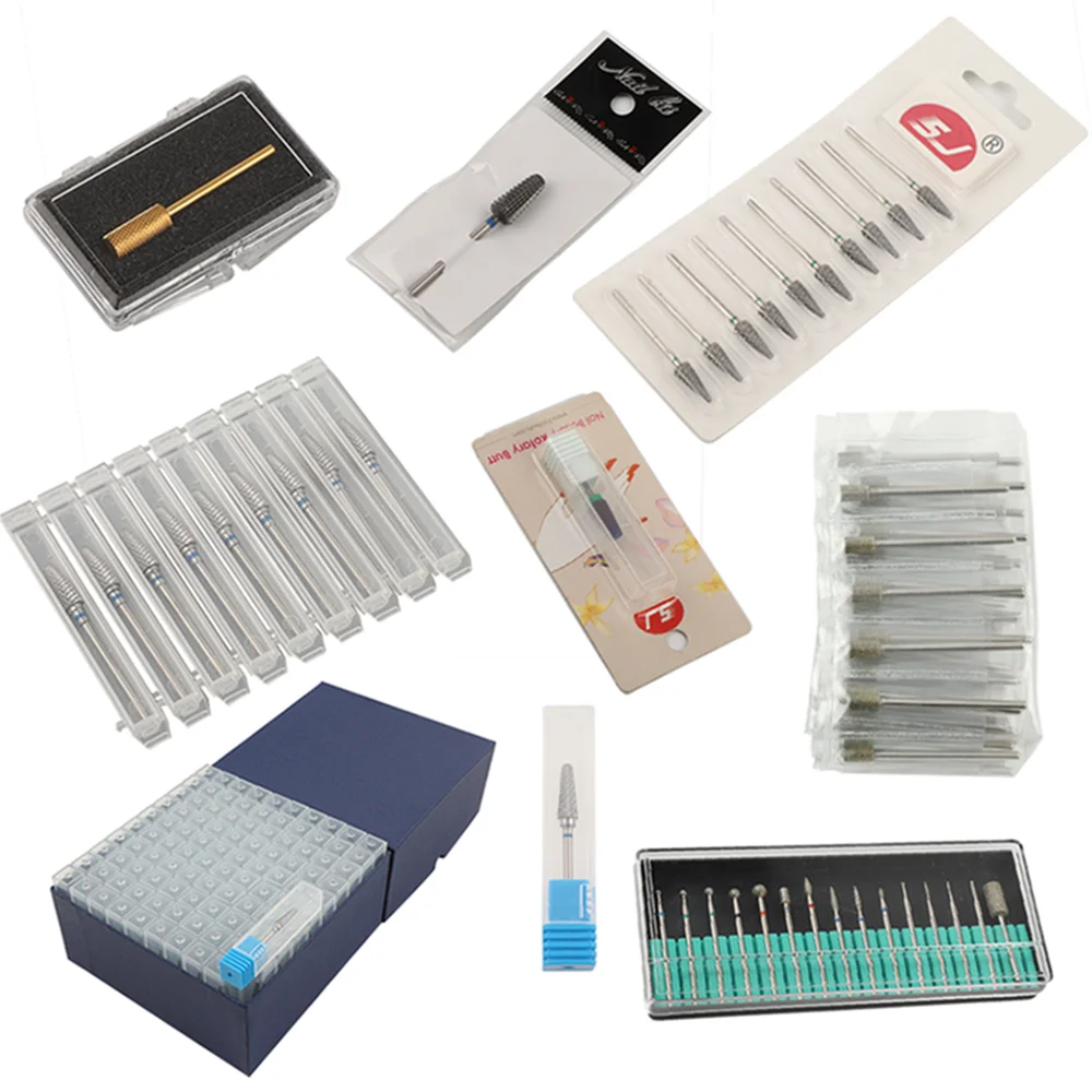 Beauty Personal Ceramic Burr Manicure Diamond Carbide Burr Tungsten Nail Drill Bits