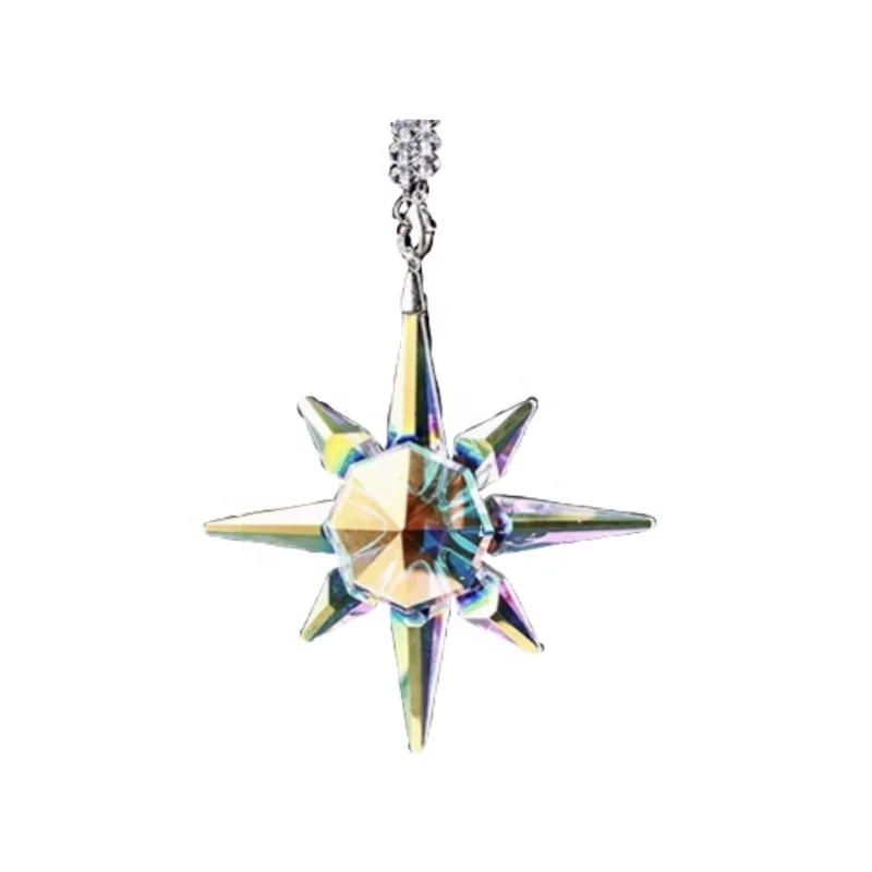 Wholesale Custom Cheap Crystal Hanging Snowflake Ornaments For Car Decoration