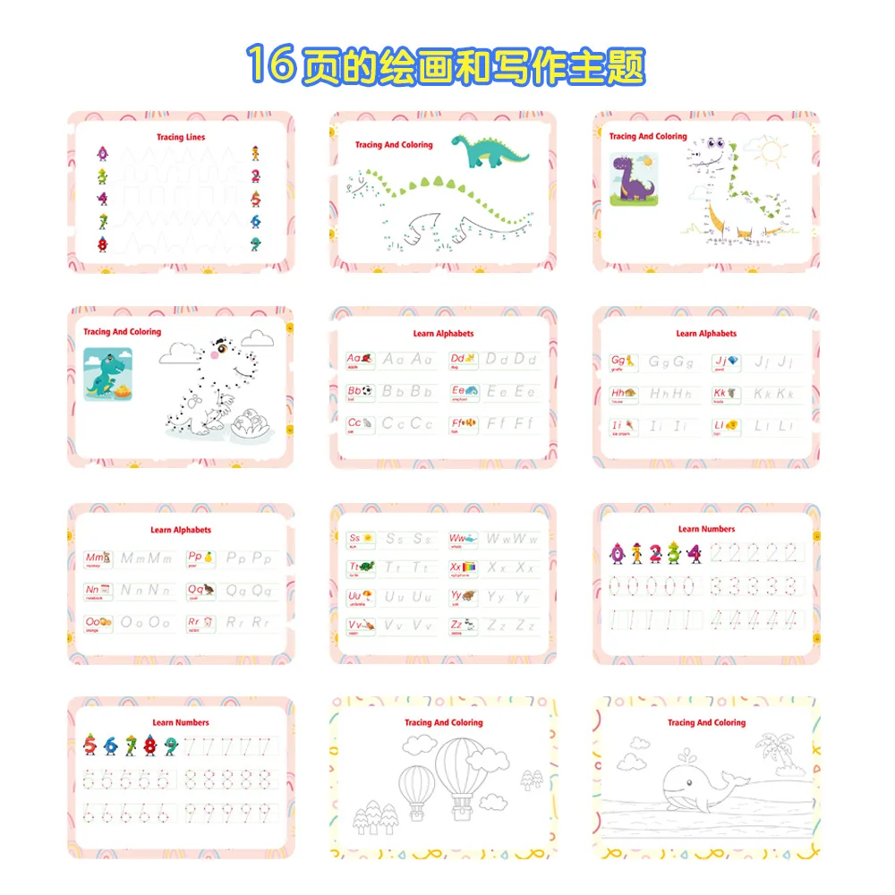 Busy Book for Kids, Montessori Toys for Toddlers Sensory Educational Toys 16 themes Toddler Preschool Activity Binder