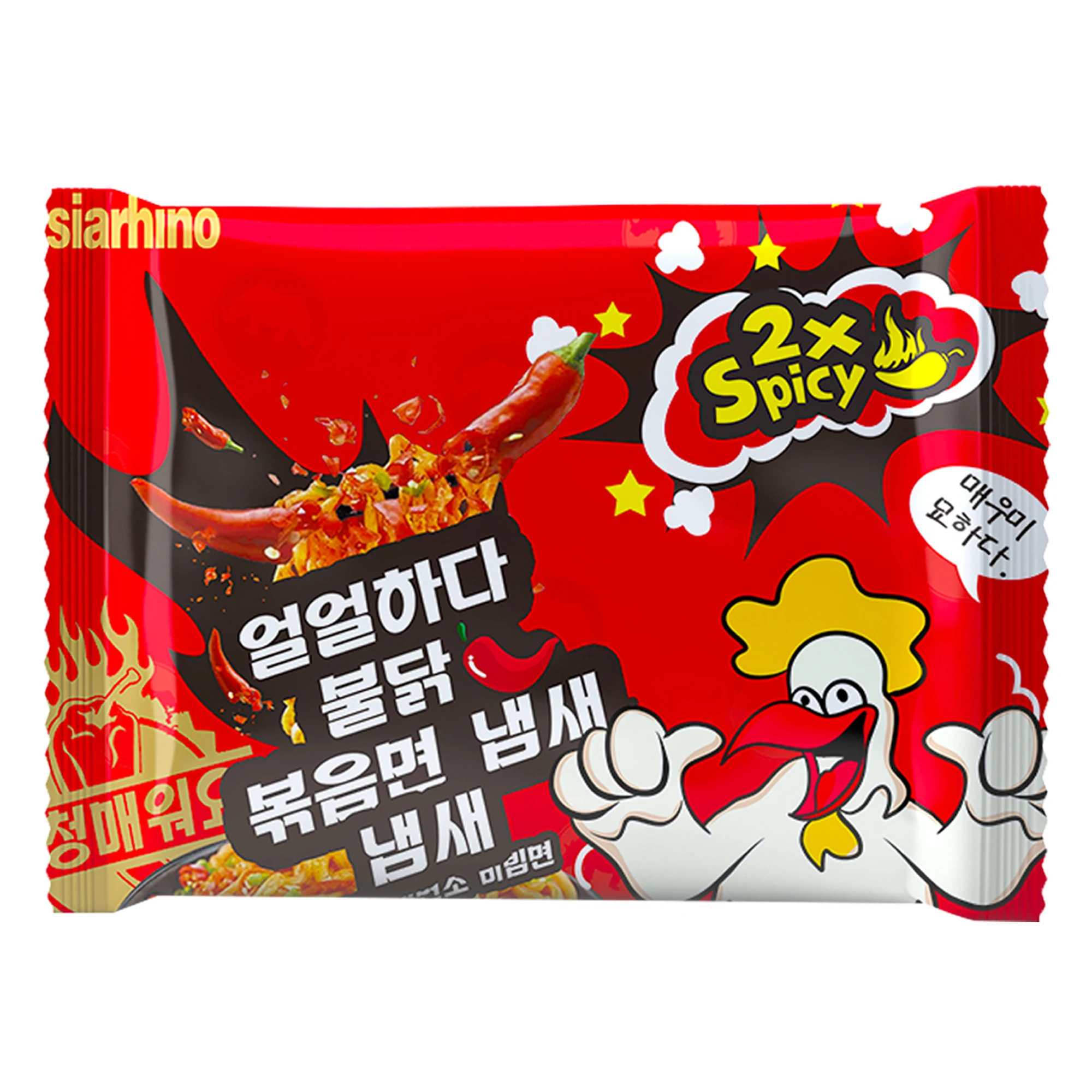 Hot Roasted Super Spicy Ramen Noodles Korean Bulk Five-Pieces Hot Carba Cream Flavor Spicy Instant Noodles