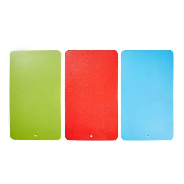 Hot Sales Cutting Board PP Block Silicone 3 Color Chopping Block Fruit Meat Vegetable Chopping Board