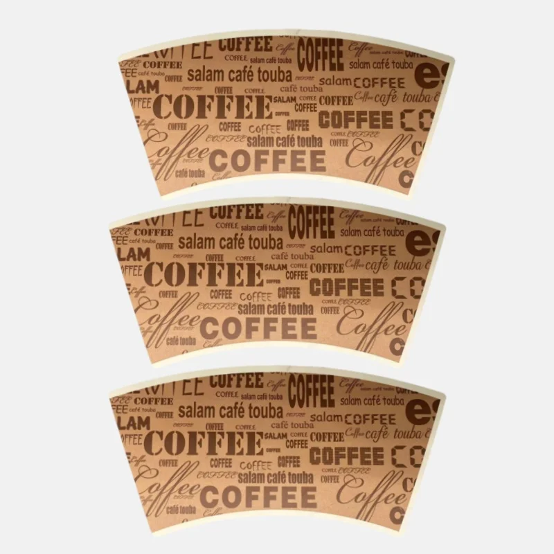Hot Sale Raw Material Paper Cup Fans PE Coated Coffee Paper Cup Fan Popular in UAE