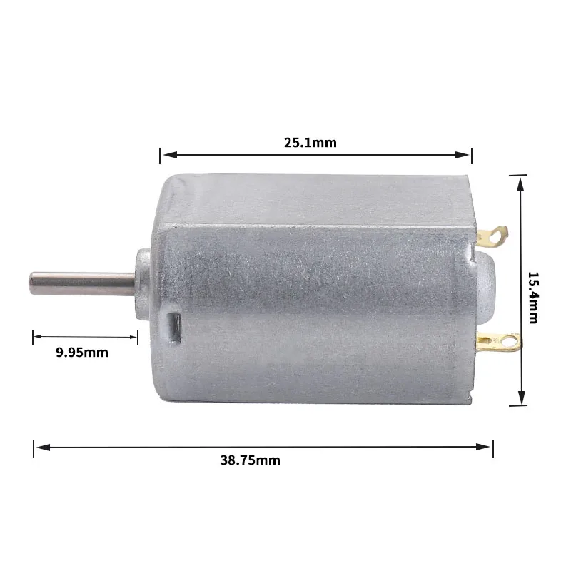130  1.5v 3.7v dc vibration micro carbon brush motor for toys  DC iron cover motor