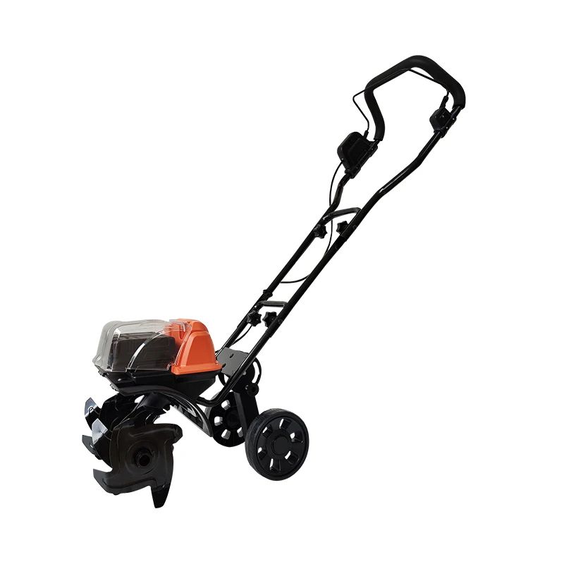 Portable Lithium battery powered Cordless Power Tiller Hand Push Garden Mini Tiller Cultivator