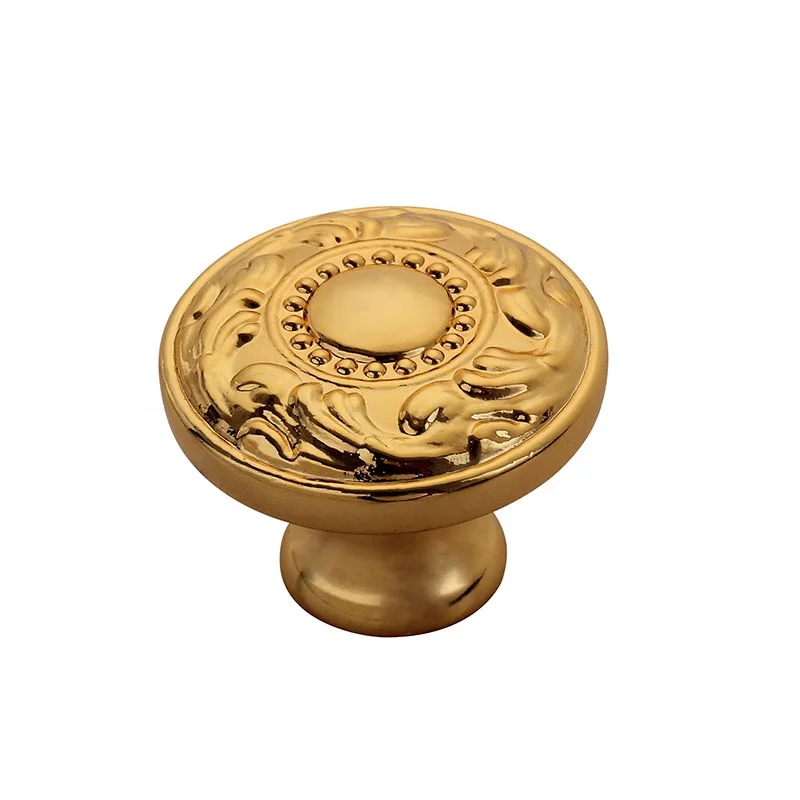 Luxury Golden Furniture Handle Antique Brass Handle Closet Pull Drawers Copper Handles Hardware
