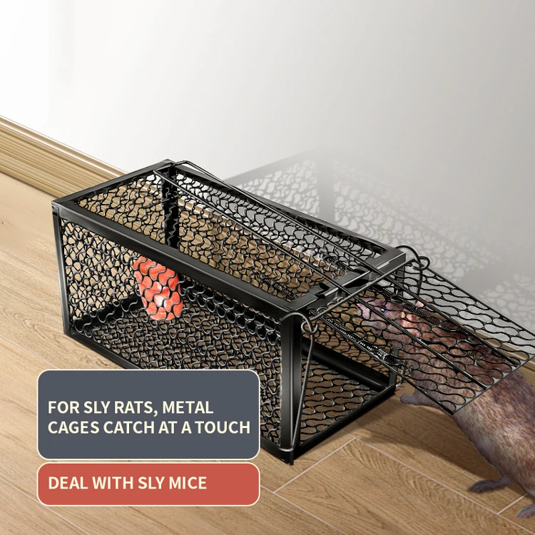 Catch mouse humane live home high quality repeating wire large rodent mouse rat trap cage