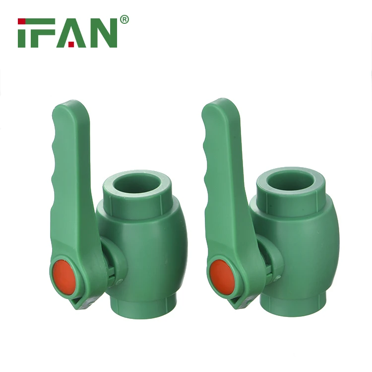 
New ppr valve high quality non-toxic customized color 20-110cm PN25 polypropylene plastic ppr ball valve 
