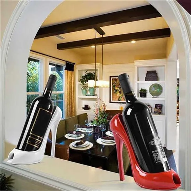High-heeled Shoes Basket Home Decorations Wine Bottle Holder Stylish Wine Rack 5 Colors