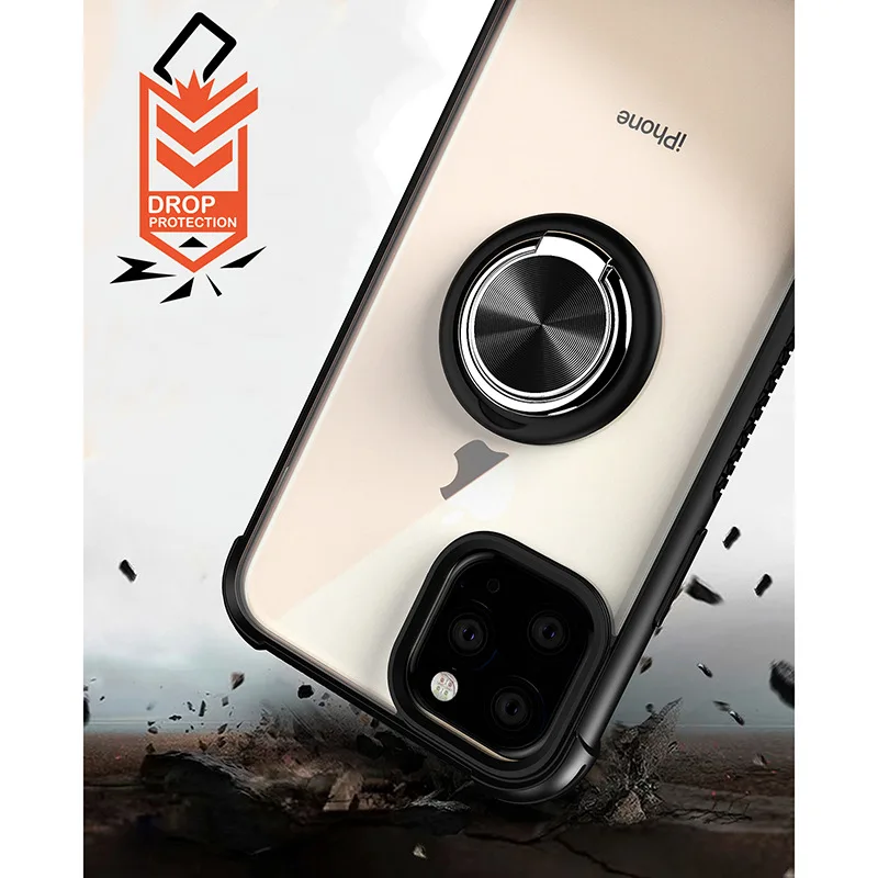  Магнитный чехол с откидной ножкой для Huawei P20 pro Iphone XS 11 12 Pro max телефона автомобильный держатель подставка кольцо на палец чехлы