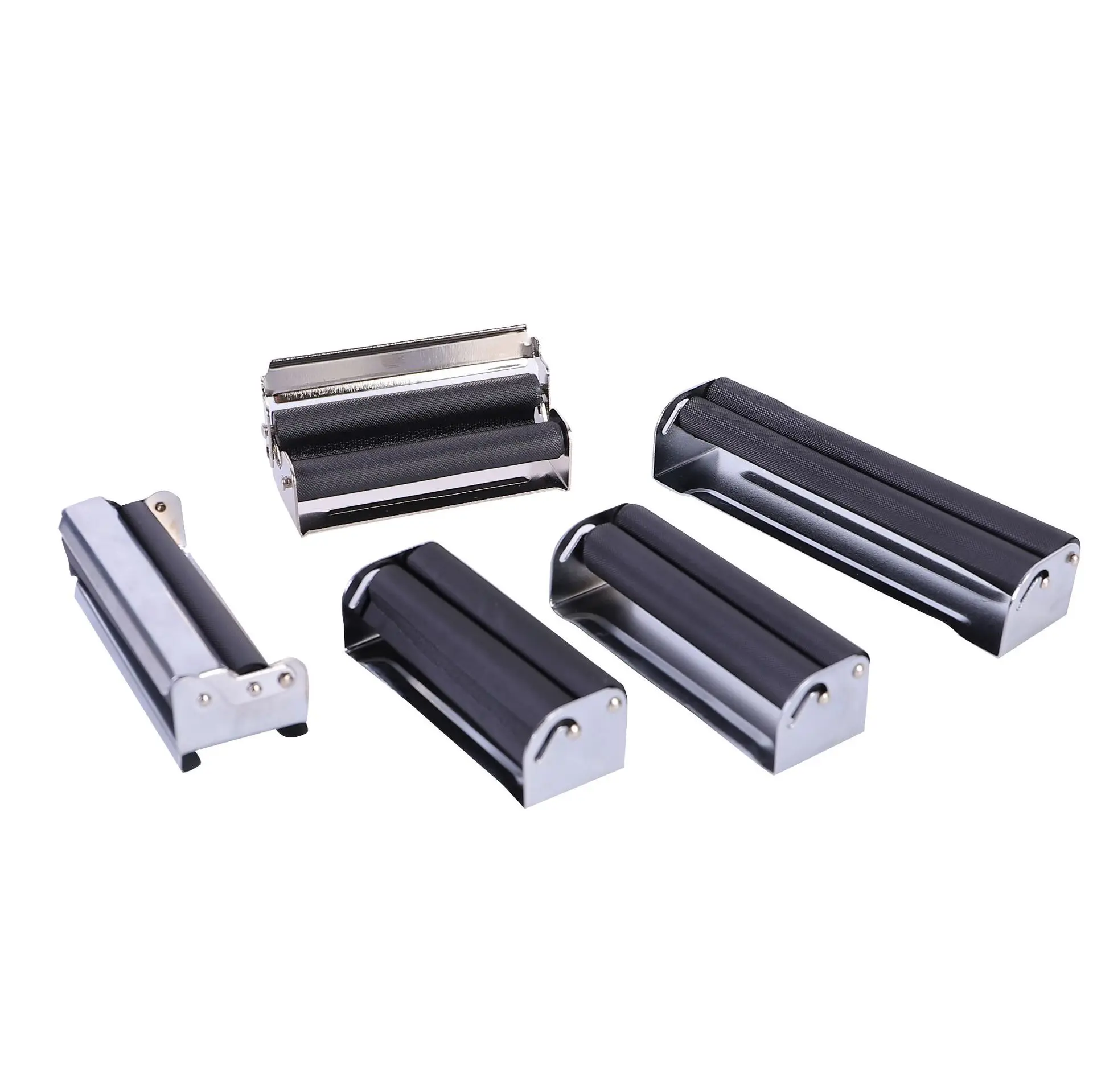 78mm Classical Portable Cigarette Roller Metal Manual Stainless Steel Tobacco Rolling Machine Flexible Roller Cigarette Maker