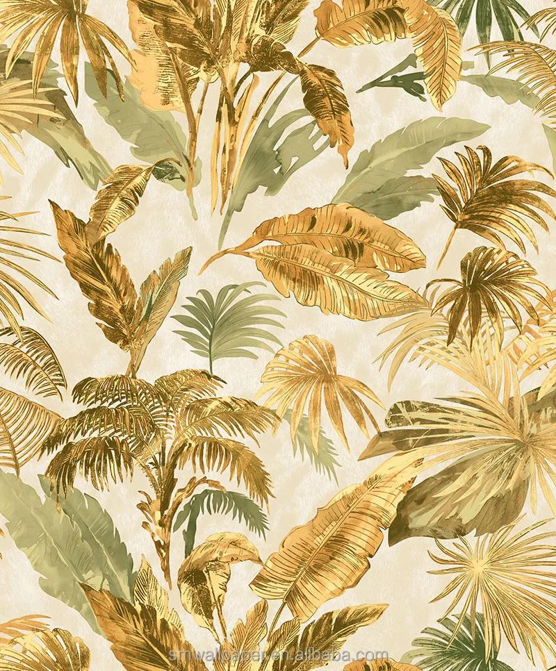 53CM Width Tropical Leaf Wallpaper Self Adhesive Wall Paper Sticker WallPaper Home Decoration Mural Wallpaper