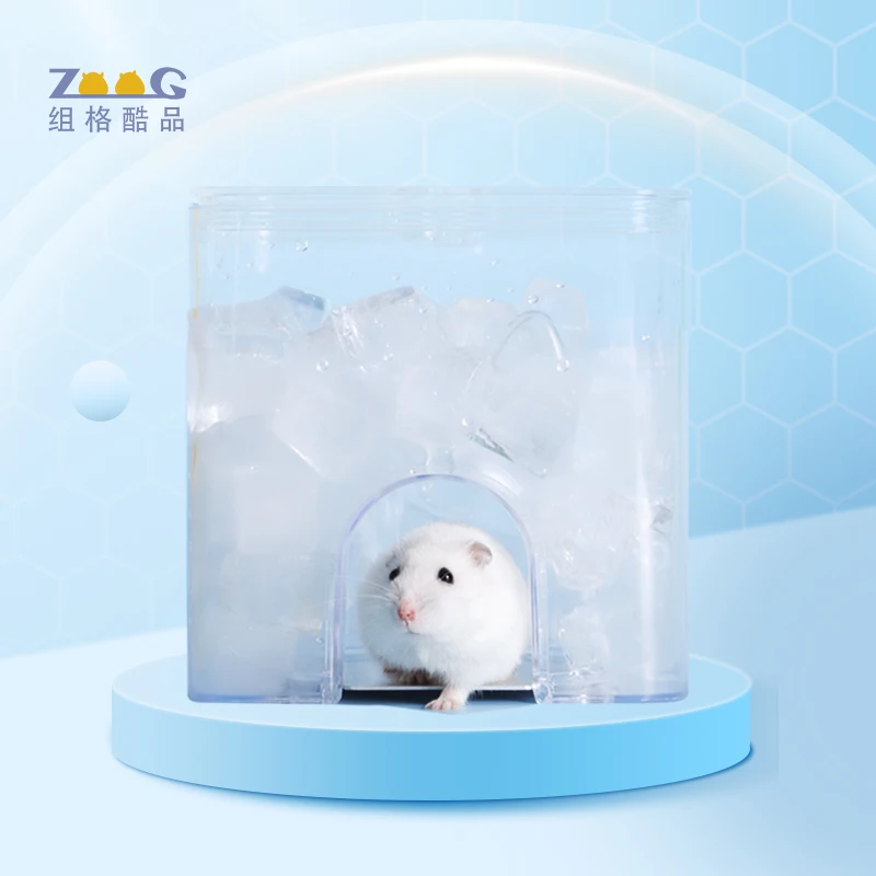 ZOOG Hamster cooling nest  golden bear shelter house sleeping cage landscaping supplies  Summer cooling room