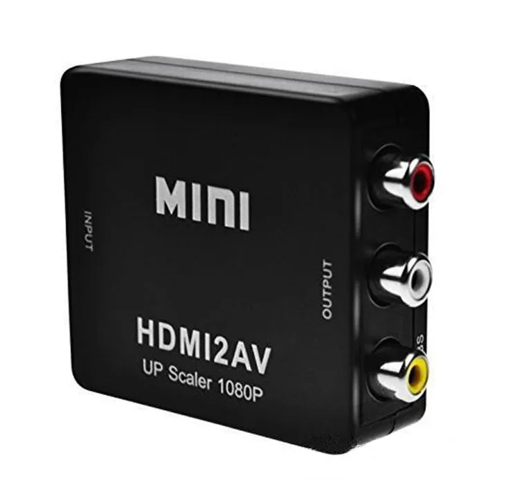  Высокое качество Мини Размер 1080p HD2AV HD в AV RCA видео аудио
