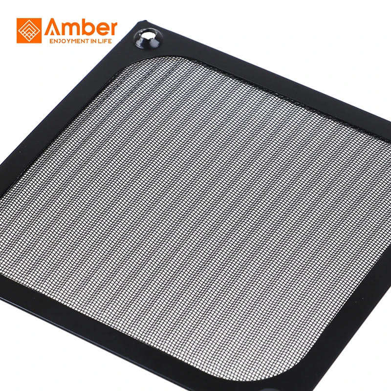 Stainless Steel Mesh Aluminum Frame Mesh Sliver Black Free Screws Fan Guard