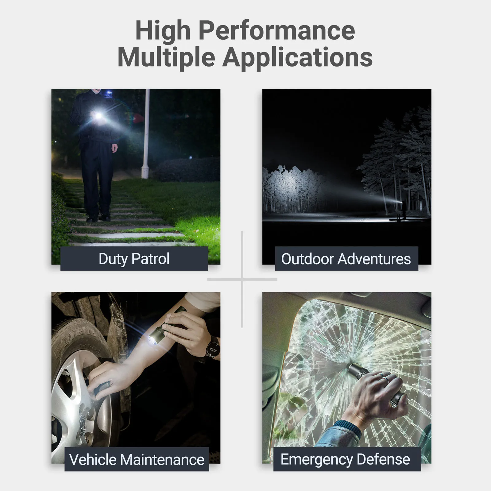 1600 lumen Oliver Green Nextorch P80 tactical flashlight self defense lantern  rechargeable flashlight electric defense