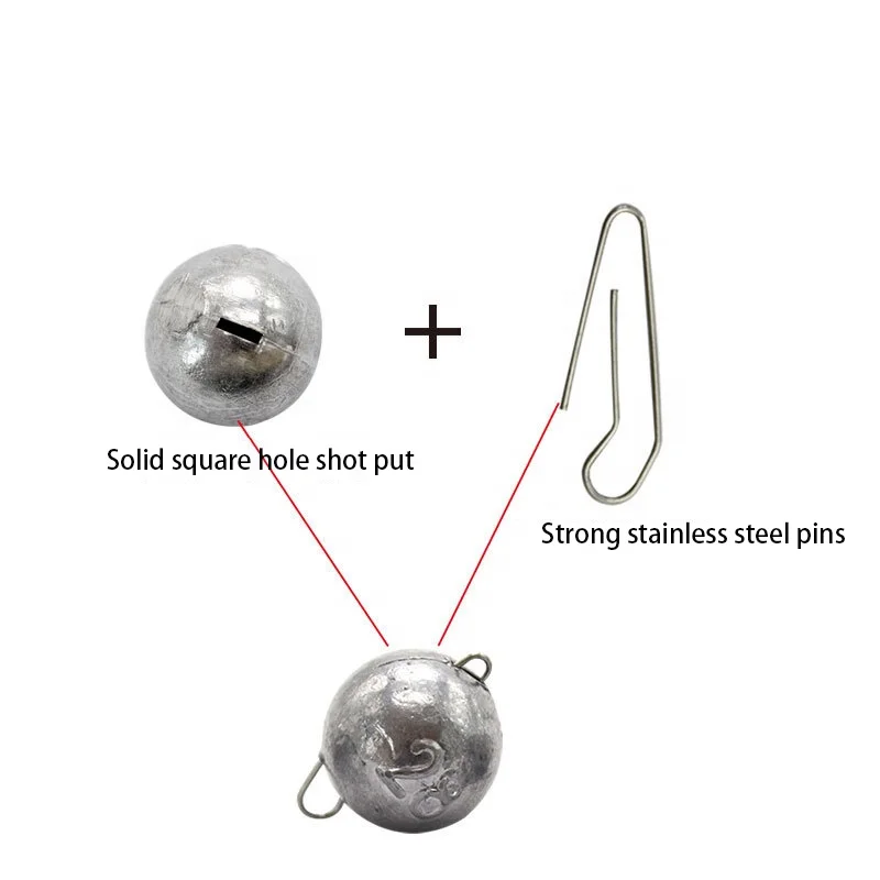 High quality fishing accessories stainless steel 3g 5g 28g round lead sinker for soft baits rigging