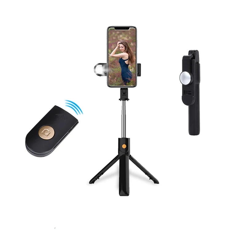 Wholesale high quality stainless steel tube all in one 720 degree rotating wireless selfie