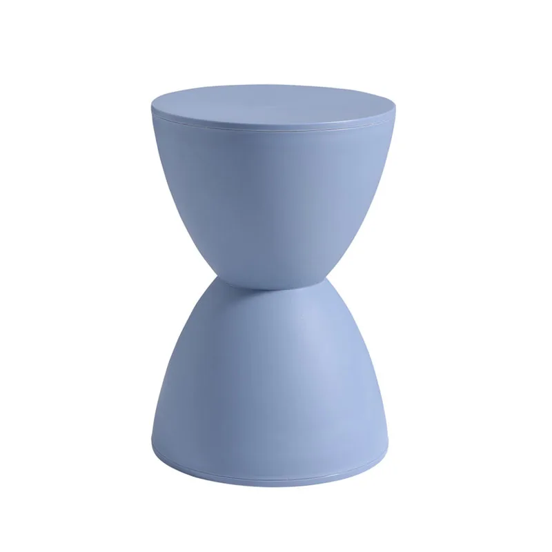 Cheap Round Shape Plastic Colorful Storage Hourglass Stool