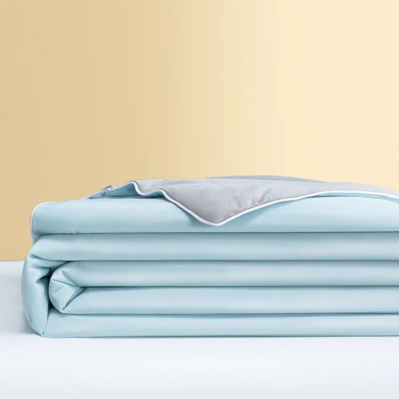 Кондиционер летнее одеяло тонкое покрывало для дивана однотонного цвета шелковое со льдом