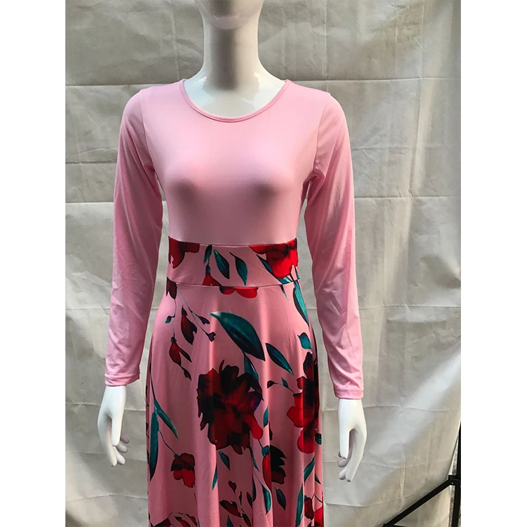 Wholesale Cheap Fat Woman Clothes Print Fashion Plus Size Party Dresses