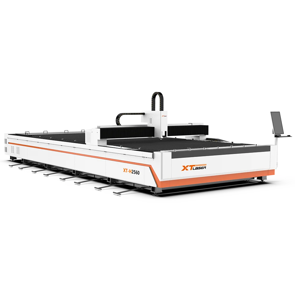 Automatic focusing industrial textile fabric laser cutting machine with built-in monitoring system