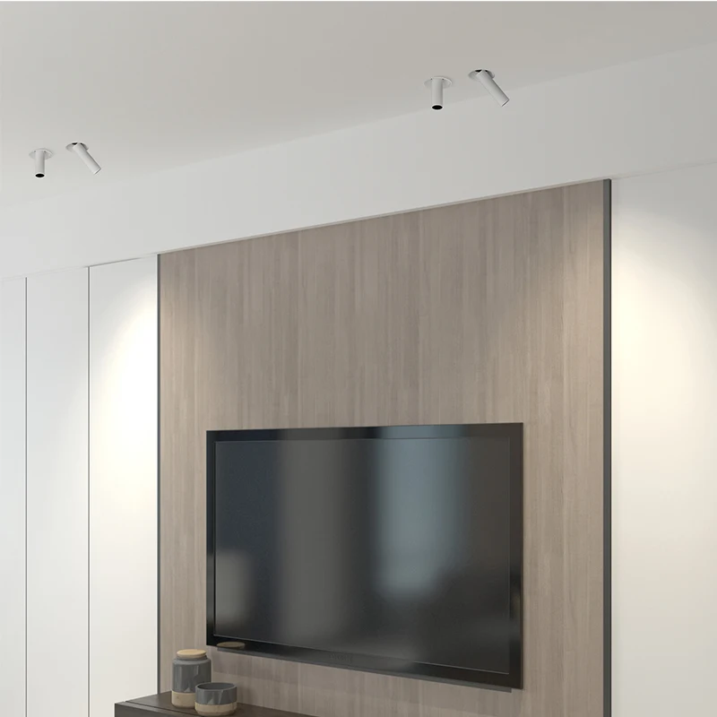 XRZLux Recessed Ceiling COB Downlight 8W Aluminum Anti-glare Dimmable LED Spotlight Stretchable Adjustable ETL Spot Light