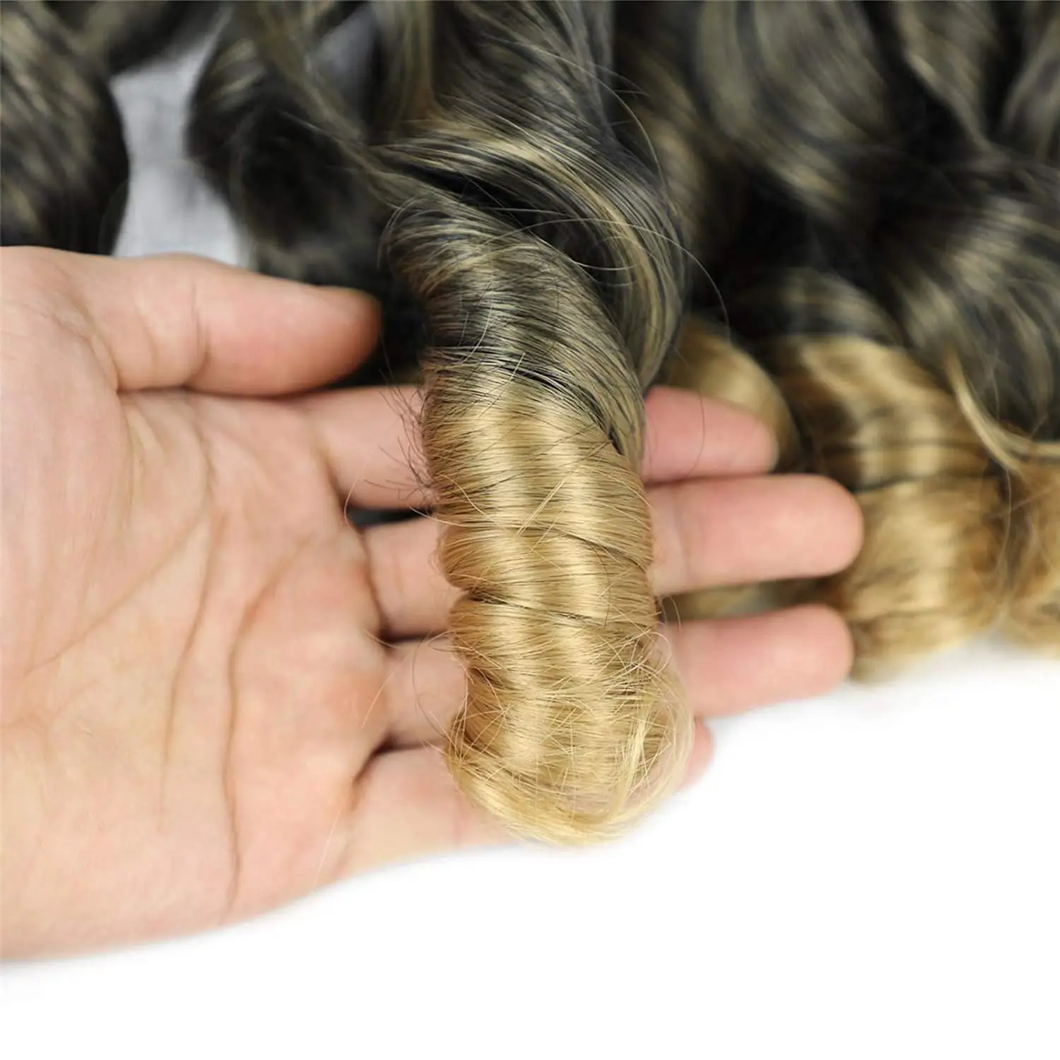 french curl braiding hair vendors Loose Wavy pre-streched braiding hair synthetic Pre Stretched Bouncy crochet braiding hair