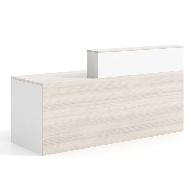 Wholesale reception desk office furniture front desk reception walnut color reception desk office