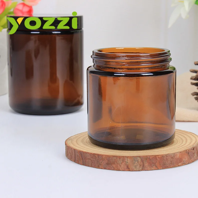 Fast Delivery 10ml 15ml 20ml 30ml 50ml 60ml 100ml 270ml Brown Transparent Cosmetic Glass Jars