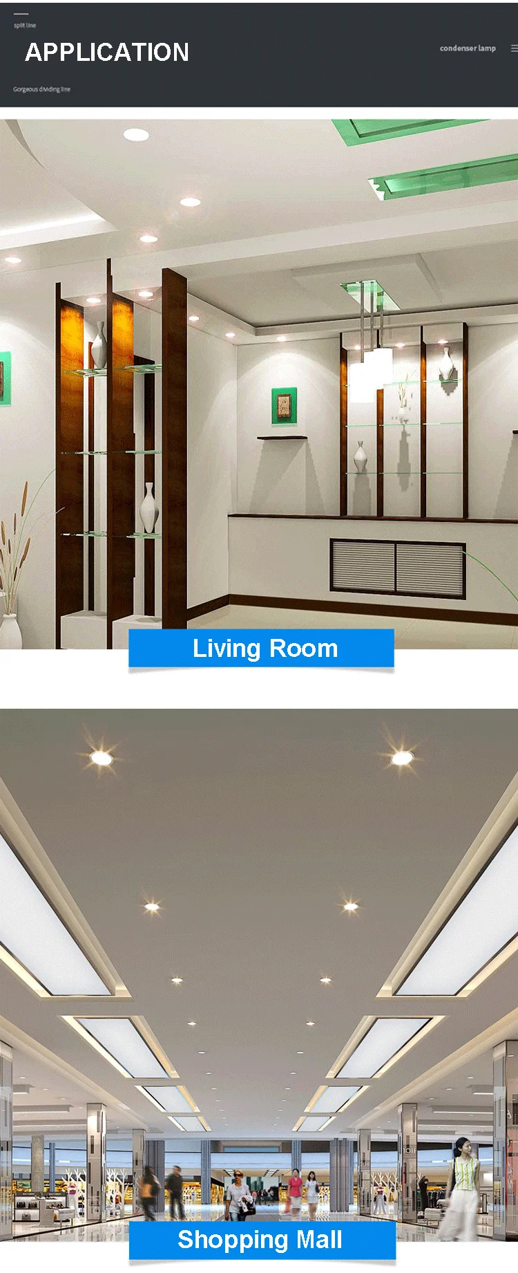 6W 12W 15W 25W 30W 12 level tunable white led downlight