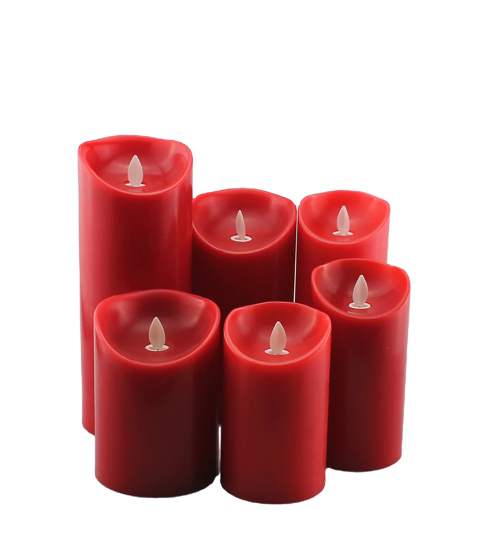 led  dancing cylindrical  flameless  candle For home decorations, birthday parties