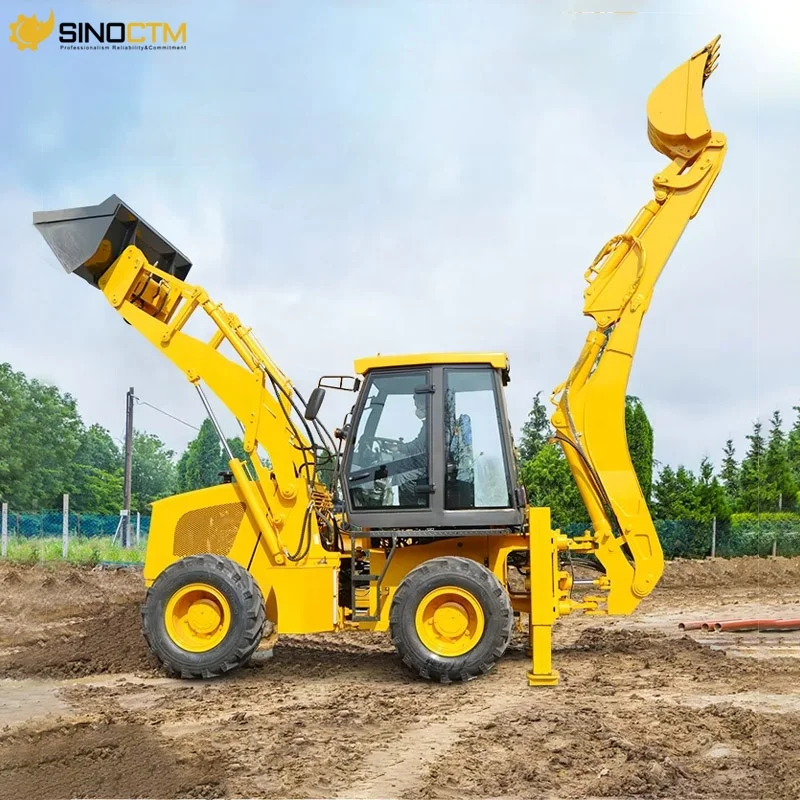 Китай WZ30-25 4x4 колеса емкостью 1 0 куб. М ковш экскаватор-экскаватор погрузчик с ковшом 3
