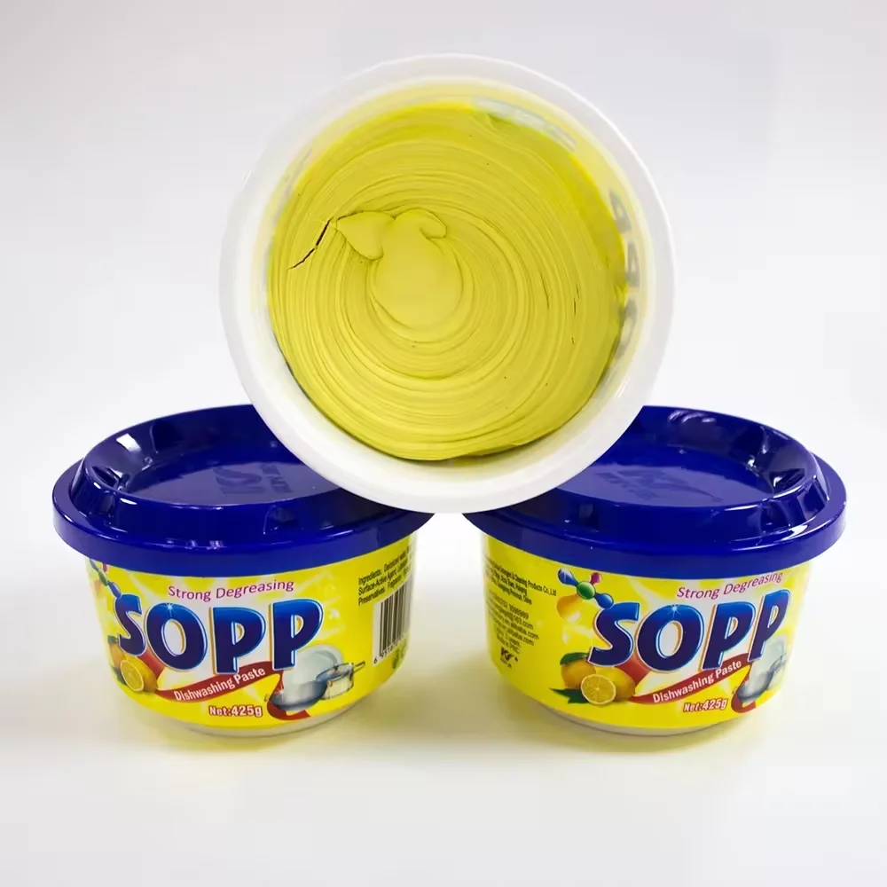 SOPP dish washing hands gel solid dishwasher detergent dishwashing paste from china detergent factory