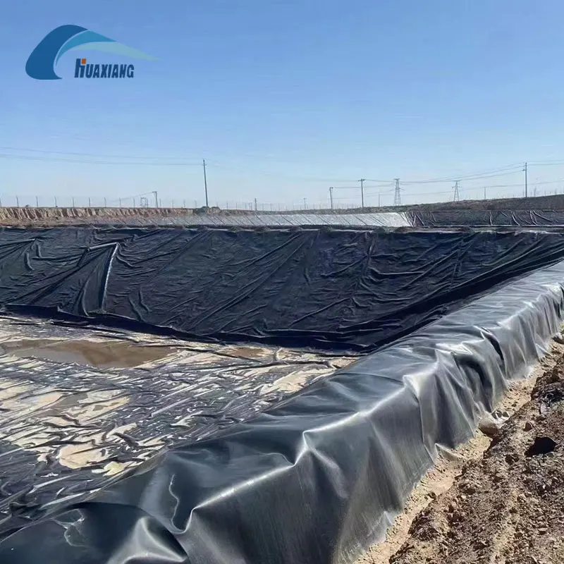 Good Creep Property 0.75mm HDPE Geomembrane High Density Polyethylene Waterproofing Pond Lining