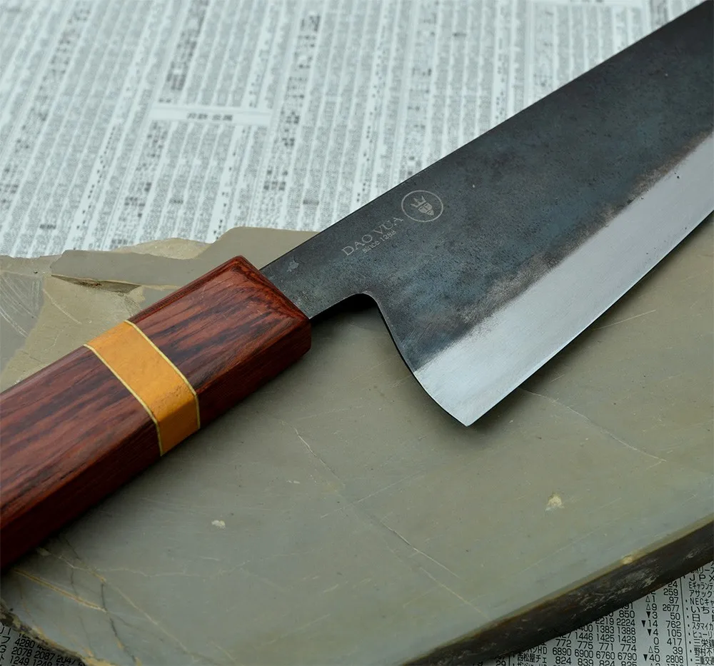 Japanese Kitchen Knife  Hand Forged Knife  Popular Nature Wooden Handle for Wholesale with Cheap Knife Price