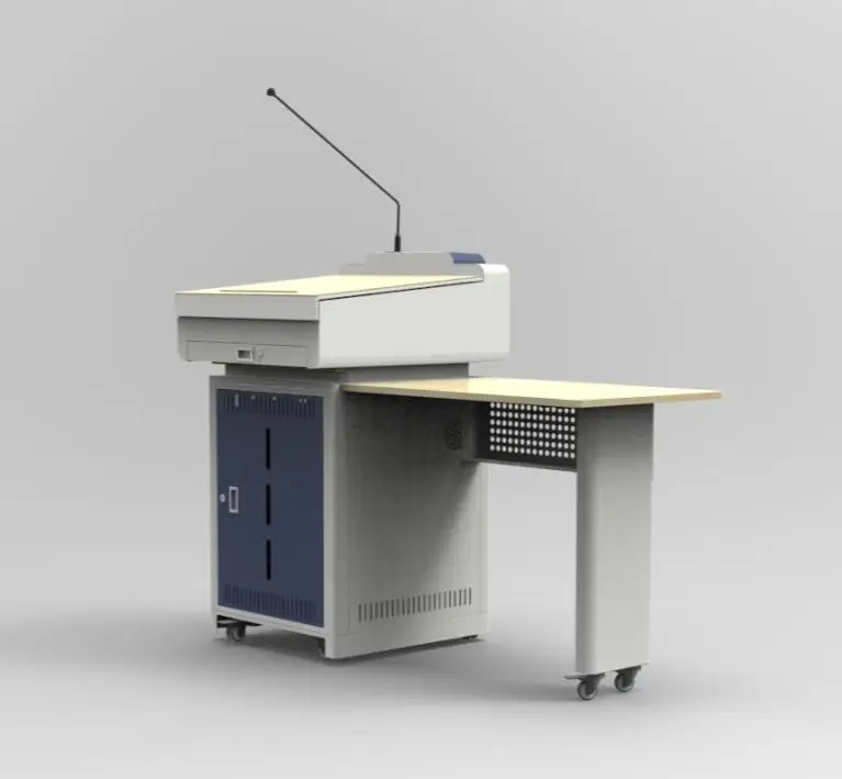 Digital Lectern/podiums For classroom lecture hall Credible Quality Advertising Digital Lectern with side computer table