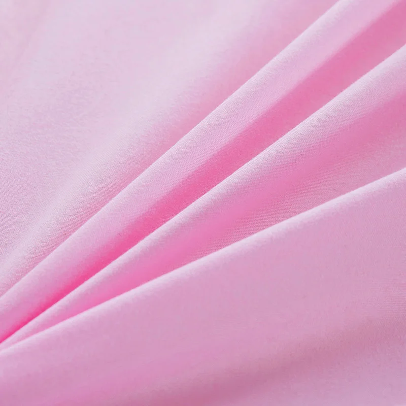 Hot sale European Korean princess solid color polyester light luxury cheap bedding set three poeces bed skirt lace edge