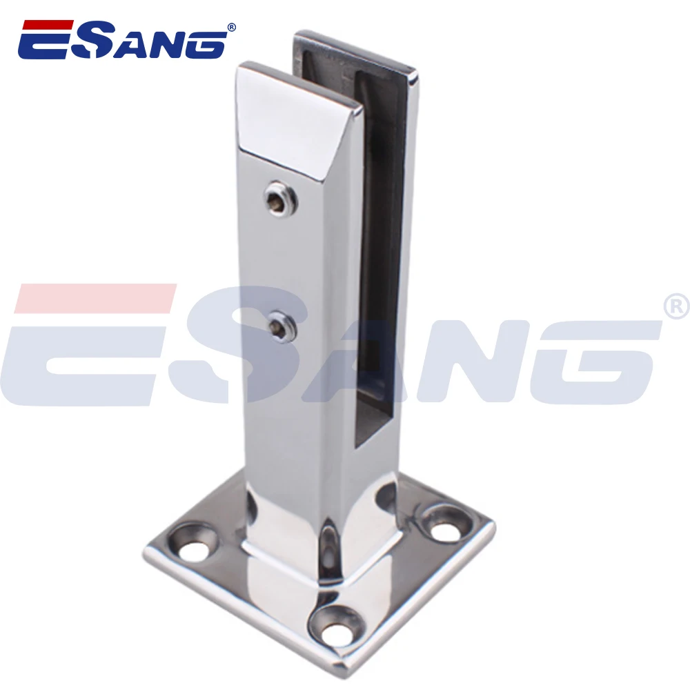 ESANG Pool Fence Gold 304 316 Stainless Steel Spigot Glass Railing Clamp For 8-12Mm Glass