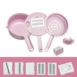 12-piece kitchen vegetable cutter potato shredder household multifunctional grater vegetable cutting artifact fruit slicer