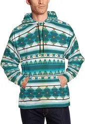 design Western Tribal aztec pullover clothing pocket geometric pattern 3xl print pullover aztec sweatshirt hoodie for men