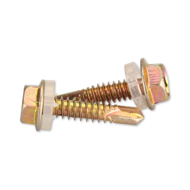 High Strength Galvanized Outer Hexagonal Flange Self-Tapping Self-Drilling Screw Drilling Tail Dovetail Wire Steel Teeth