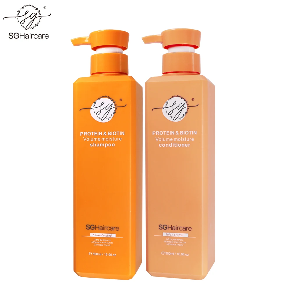 SG high performance hair treatment hydrolyzed silk wheat protein frizzy dry damaged repairing hair shampoo conditioner