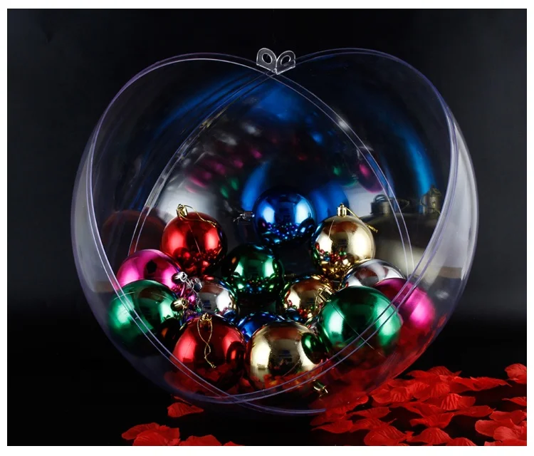 China factory 4cm 5cm 6cm 7cm 8cm 9cm 10cm 12cm 20cm 30cm 40cm acrylic clear ball with hole for sale