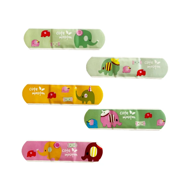 OEM Wound Dressing PE Cartoon Band Aid 72*19mm Cute And Breathable Wound Plaster