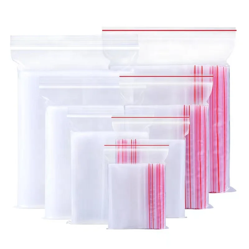 Wholesale Custom White Colorful Plastic Zippered Ziplock Packing Bags for Shoe Charms Crafts Accessory