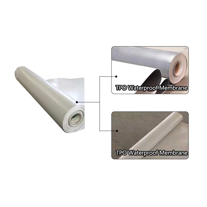 Оптовая продажа, китайский производитель, конструкция 1,2 мм, 1,5 мм, 2,0 мм, TPO ткань, крыша с внутренним усилением