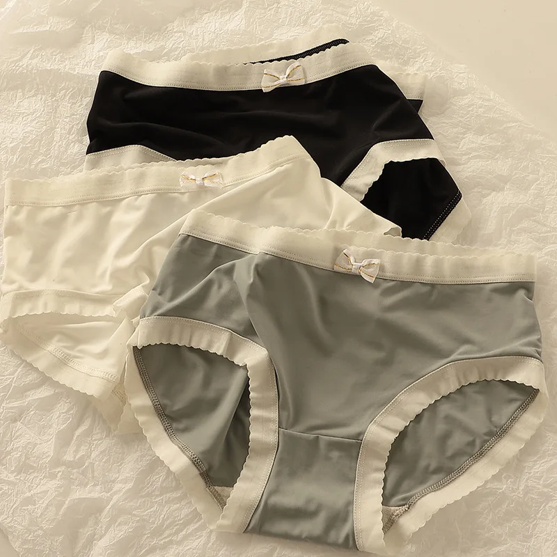 high quality breathable Comfortable nylon Panties Young Girl underwear women panties traceless brief underwear