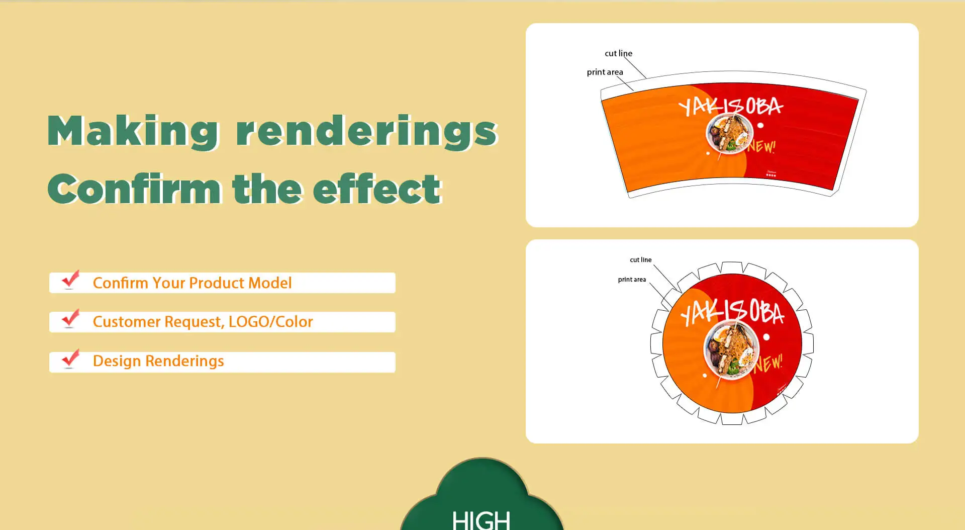 Eco Friendly Disposable Microwave Brown Thickening Round Tube Hot Soup Noodle Storage Paper Bowl Soup Cup With Lid  